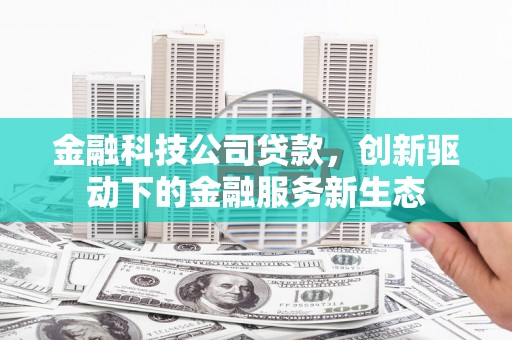 梁山金融科技公司贷款，创新驱动下的金融服务新生态