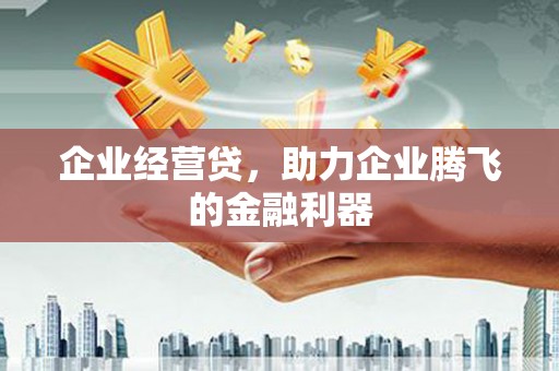 梁山企业经营贷，助力企业腾飞的金融利器