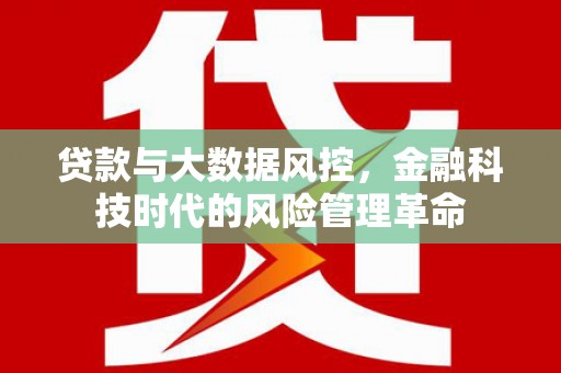 梁山贷款与大数据风控，金融科技时代的风险管理革命