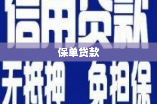 梁山保单贷款