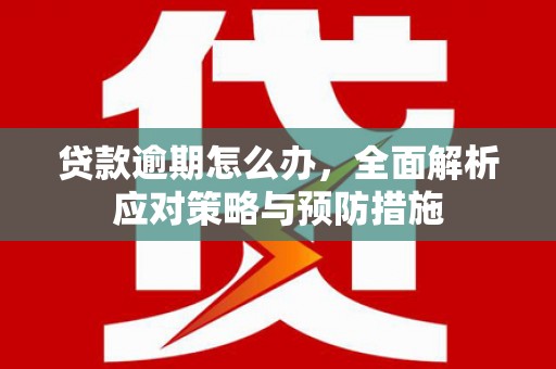 梁山贷款逾期怎么办，全面解析应对策略与预防措施