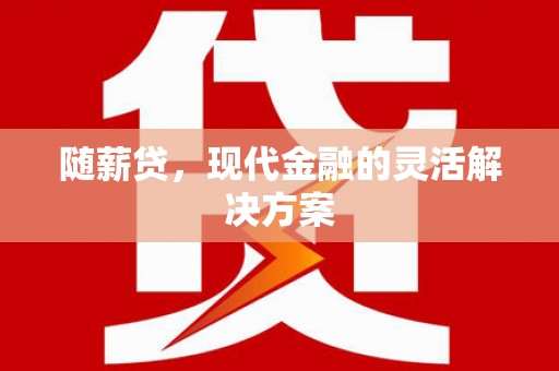梁山随薪贷，现代金融的灵活解决方案