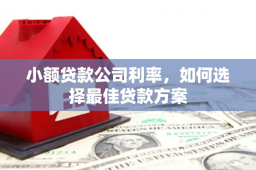 梁山小额贷款公司利率，如何选择最佳贷款方案