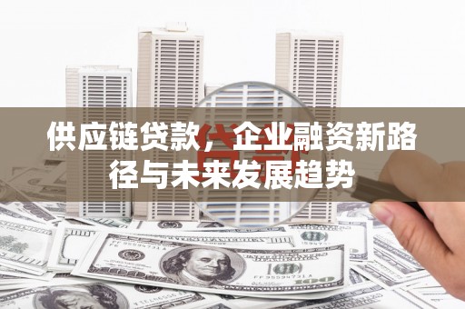 梁山供应链贷款，企业融资新路径与未来发展趋势