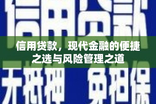 梁山信用贷款，现代金融的便捷之选与风险管理之道