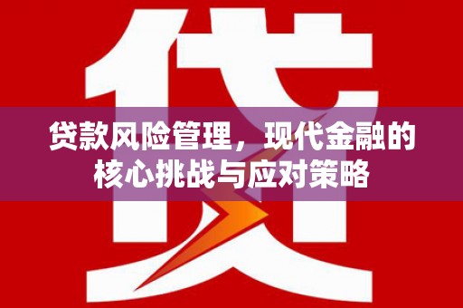 梁山贷款风险管理，现代金融的核心挑战与应对策略