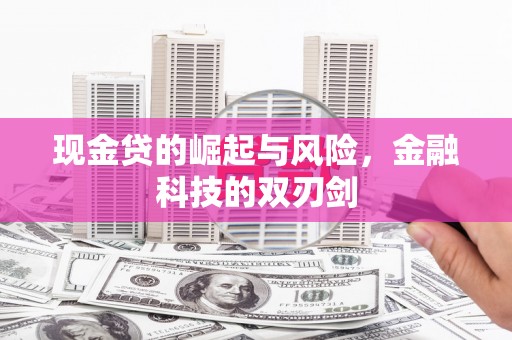 梁山现金贷的崛起与风险，金融科技的双刃剑