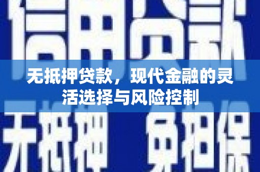梁山无抵押贷款，现代金融的灵活选择与风险控制