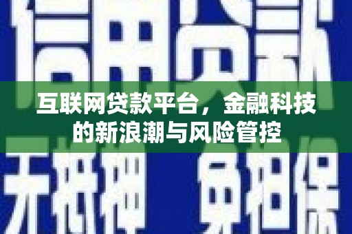 梁山互联网贷款平台，金融科技的新浪潮与风险管控
