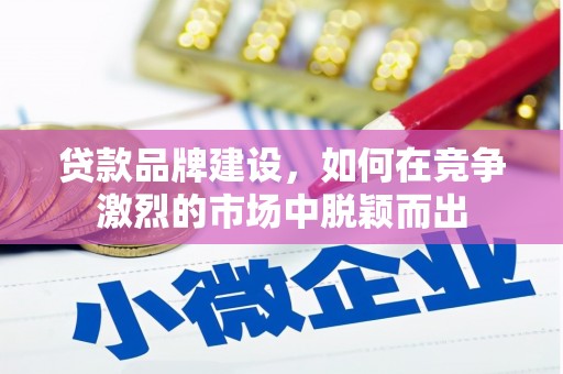 梁山贷款品牌建设，如何在竞争激烈的市场中脱颖而出