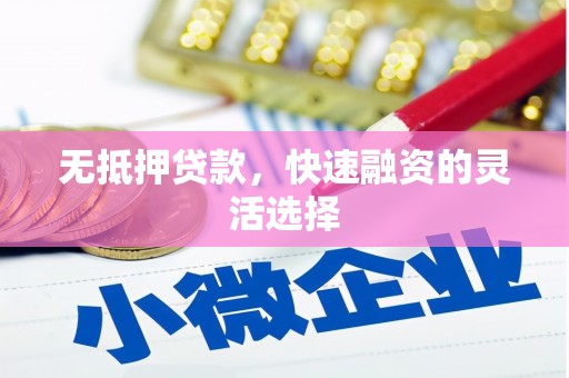 梁山无抵押贷款，快速融资的灵活选择