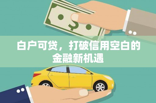 梁山白户可贷，打破信用空白的金融新机遇