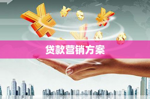 梁山贷款营销方案