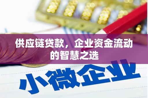 梁山供应链贷款，企业资金流动的智慧之选