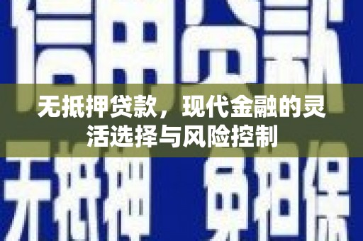 梁山无抵押贷款，现代金融的灵活选择与风险控制