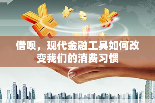 梁山借呗，现代金融工具如何改变我们的消费习惯