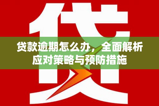 梁山贷款逾期怎么办，全面解析应对策略与预防措施