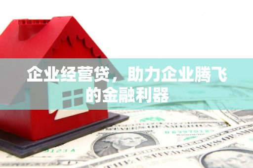 梁山企业经营贷，助力企业腾飞的金融利器