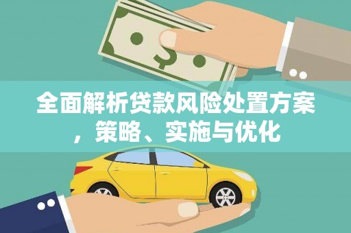 梁山全面解析贷款风险处置方案，策略、实施与优化