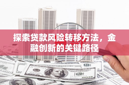 梁山探索贷款风险转移方法，金融创新的关键路径
